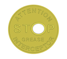 4" Grease Interceptor Notification Disk